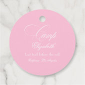 祝スモアカスタムキャンプブライドバチェロレッテ フェイバータグ (裏面)