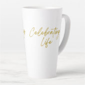 祝ズライフ高ラテマグカップ カフェラテマグ (右アングル)