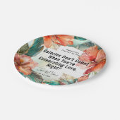 ❤️祝ズラブハイビスカスセレナーデパラダイス ペーパープレート (アングル)