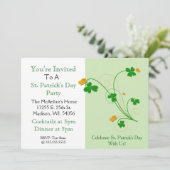 祝セント・パトリック・デーが一緒に!」 パーティーインビタ 招待状 (スタンド正面)