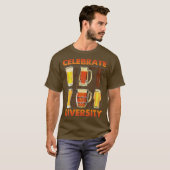 祝ダイバーシティクラフトビールTee飲料ビール Tシャツ (正面フル)