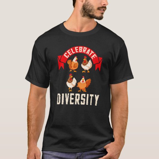祝ダイバーシティチキンティー Tシャツ (正面)