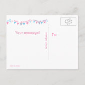 祝テーマテンプレート インビテーションポストカード (裏面)