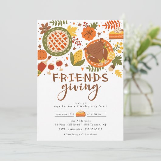 祝ディナー 招待状 (スタンド正面)