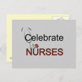 祝ナースのTシャツと贈り物 ポストカード (正面/裏面)