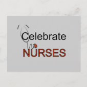 祝ナースのTシャツと贈り物 ポストカード (正面)