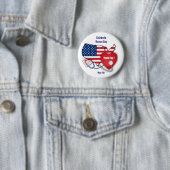 祝ナース日。アメリカ愛国的な 缶バッジ (インサイチュ)