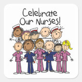 祝ナース スクエアシール (正面)