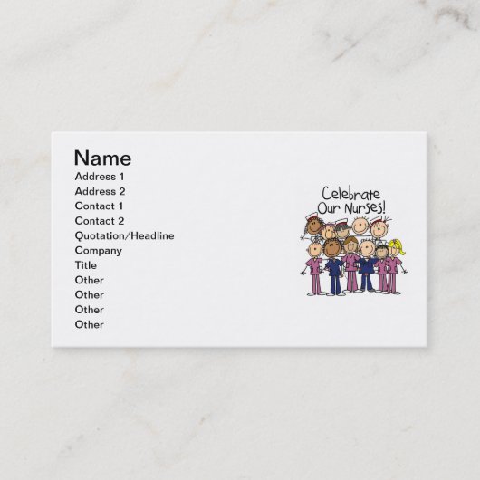 祝ナース 名刺 (正面)