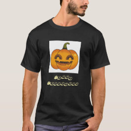 祝ハッピーハローウィンカボチャ衣服男性 Tシャツ