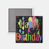 祝ハッピーバースデー マグネット (正面/裏面)