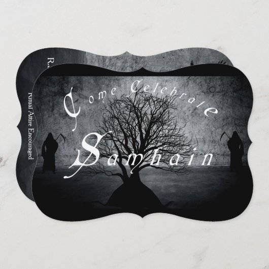 祝ハロウィン 招待状 (正面/裏面)