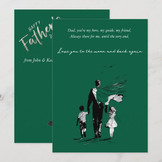 祝パパスタイル 招待状 (正面/裏面)