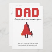 祝パパスタイル 招待状 (正面/裏面)