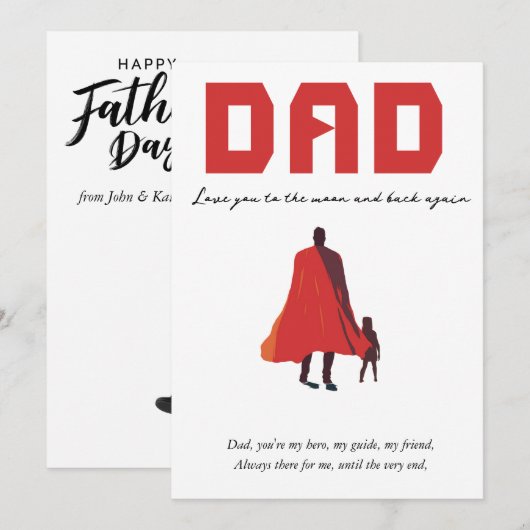 祝パパスタイル 招待状 (正面/裏面)