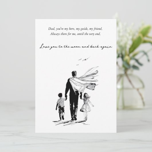 祝パパスタイル 招待状 (スタンド正面)