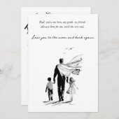 祝パパスタイル 招待状 (正面/裏面)