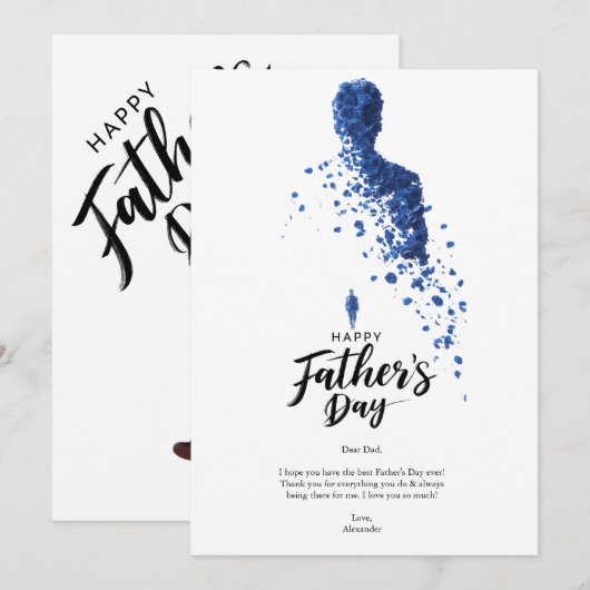 祝パパスタイル 招待状 (正面/裏面)