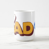 祝パパユニーク父の日の賜物 コーヒーマグカップ (中央)