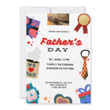 祝パパ：ハッピー・ファーザー・デイ招待状