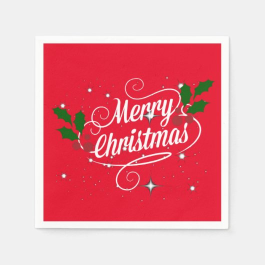 祝フェスティバルの休日の色 スタンダードカクテルナプキン (正面)