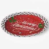 祝フェスティバルの休日の色 ペーパープレート (アングル)