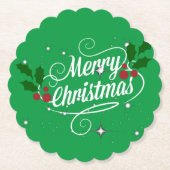 祝フェスティバル緑 ペーパーコースター (正面)