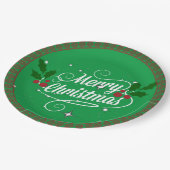 祝フェスティバル緑 ペーパープレート (アングル)