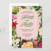 祝フローラ結婚スタイル 招待状 (正面/裏面)