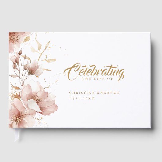 祝フローラ葬儀エレガント ゲストブック (正面)