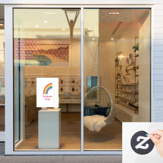 祝プライドゲイLGBTレインボー ウィンドウサイン (店舗窓)