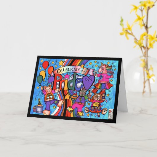 祝プライド カード (黄色い花)