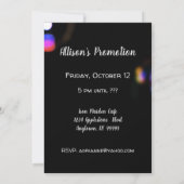 祝プロモーション又はイベント 招待状 (裏面)