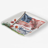 祝メモリアルデーパーティープレート ペーパープレート (傾斜あり)