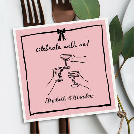 祝モダンカスタマイズのナプキン スタンダードカクテルナプキン