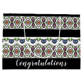 祝モダンパターン（の模様が）あるい ラージペーパーバッグ (裏面)