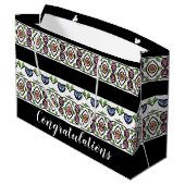 祝モダンパターン（の模様が）あるい ラージペーパーバッグ (裏面アングル)