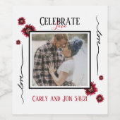 祝モダン恋 ワインラベル (シングルラベル)