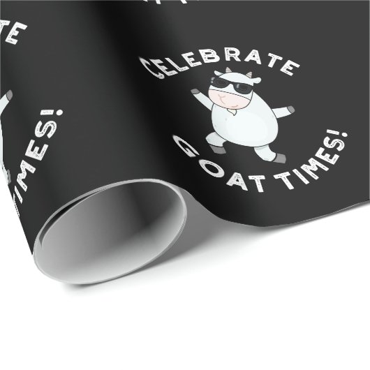 祝ヤギ前向きタイムズアニマルプンダークBG ラッピングペーパー (ロールコーナー)