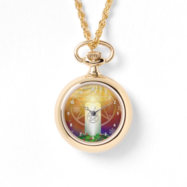 祝ユール（キリスト降誕祭）の温もり 腕時計 (正面)