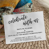 「祝一緒に」ウェディングカジュアルレセプションのみ 招待状