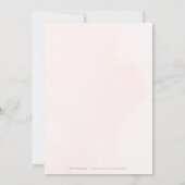 祝一緒に!バラ金ゴールドほこりっぽい青い緑 招待状 (裏面)