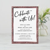 祝一緒に!バラ金ゴールドグリッター披露宴 招待状 (スタンド正面)