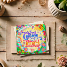 祝今日のおもしろい誕生日陽気なインスピレーション