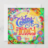 祝今日のおもしろい誕生日陽気なインスピレーション (正面)