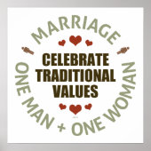 祝伝統的値 ポスター (正面)