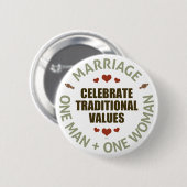 祝伝統的値 缶バッジ (正面&裏面)