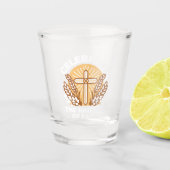 祝信仰 – アー感動的ト ショットグラス (正面)