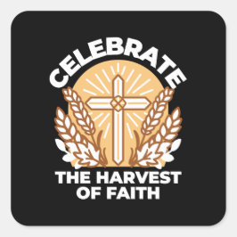 祝信仰 – アー感動的ト スクエアシール