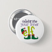 祝内小妖精や小人 缶バッジ (正面&裏面)